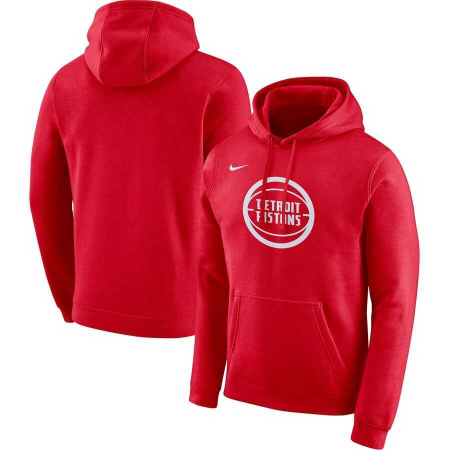 Detroit Pistons Nike 2019-20 City Edition Club Pullover Hoodie Red,We sell and wholesale Detroit Pistons Nike 2019-20 City Edition Club Pullover Hoodie Red on line form chian!